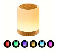 TEMU Linterna Nocturna LED, Lámpara de Regulable para Dormitorio, Lámpara de Mesa Portátil, y con tres de luz en colores RGB, regulable, recargable por USB, adecuada para baño, pasillo, y dormitorio