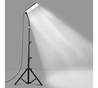 TEMU Linterna Telescópica Portátil con Soporte, Lámpara de Trabajo LED para Exterior, USB 5V sin Batería - Adecuada para Camping al , Exploración, y Pesca Nocturna, e Iluminación de Emergencia