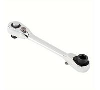TEMU Llave de 2-en-1 - Acero , Cara con Aros Cuadrados y Hexagonales de 1/4", Herramienta de Par Portátil, Mini, Destornillador