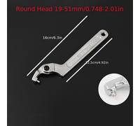 TEMU Llave De Gancho Para Medidor De Agua Versátil Llave De Media Luna Desmontable Para Desmontar La Del Medidor De Agua Llave Especial Para Tuerca Redonda De Amortiguador