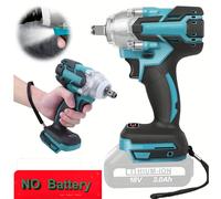 TEMU Llave de impacto y taladro de 18 V 1/2", 500 N. Motor sin escobillas de torque, LED, compatible con baterías de M - Solo principal (no ni adiciona )