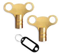 TEMU Llave de para Radiador de Latón, También como Llave de Válvula para Tapas de Válvulas de Radiador y Rejillas de Aire, Llave de de Fontanería Fácil de Usar