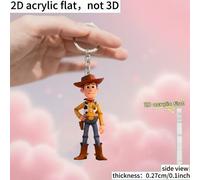 TEMU Llavero 2D de de Toy Story de Disney | Colgante decorativo multifuncional para mochilas, llaveros, decoración festiva y de vacaciones, duradero, regalo de San Valentín