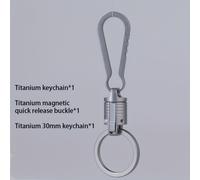 TEMU Llavero de Aleación de Titanio con Rápida Magnética y Hebilla de Empuje-Tirón con Junta Universal para Coches