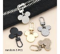TEMU Llavero de de Disney para Hombre / Tirador de Cremallera Aleatorio 5/10 piezas Llavero Desmontable para Hombre con Orejas de Doradas y Negras