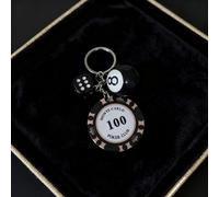 TEMU Llavero de Fichas, con Dados + Colgante de Fichas, Accesorio para Mochila, Accesorio para Llaves de Coche, Colgador para Botella de Agua, Charm Multifuncional para Bolsos, Regalo Ideal para