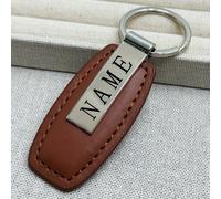 TEMU Llavero de Moda en Metal y Cuero PU con Logo Personalizado, Accesorio de Hardware para Coche o Moto, Hebilla Colgante, Regalo