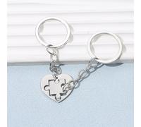 TEMU Llavero de Rompecabezas, , Moderno, Ensamblado, Llavero para , Decoración , Acero Inoxidable, Calidad y Duradero, Regalo para Bolso o Llaves de Coche, Regalo para Novio