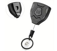 TEMU Llavero retráctil 2D resistente con clip para cinturón, carrete para y un cable de acero de pies junto con un anillo para llaves