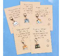 TEMU Llaveros Adorables de Gatitos - 5 Piezas para Amantes de , Llaveros de Gatitos con Tarjetas de de Bolsillo, Regalos de , Favores de , Regalos de Emocional para de Gatos (Ideal para , Graduación)