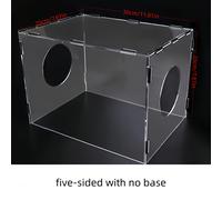 TEMU Llegada del estilo más : transparente a prueba de polvo, contenedor portátil para esmerilar y pulir con una capa de película de 1.6 mm/0.063 in que debe retirarse del montaje