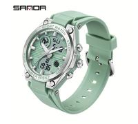 TEMU Los relojes de mujer SANDA presentan diseños elegantes, pantallas luminosas para uso nocturno y una interfaz digital dual, lo que los perfectos para deportes y como regalos para las fiestas.