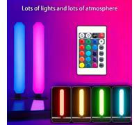 TEMU Luces Ambientales LED RGB Inteligentes para Escritorio con Control Remoto - Iluminación de por USB para Oficina en Casa, Configuraciones de Juegos y Decoración de & Dormitorio, Luces Funcionales
