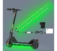 TEMU Luces RGB de Tira LED para Scooters y Bicicletas, Luces con Batería para Seguridad y Carreras Nocturnas al