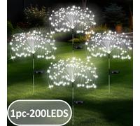 TEMU Luces solares de jardín para Halloween, artificiales LED decorativos para exteriores, luces de paisaje DIY, ideales para decoración navideña en patios o pasillos peatonales
