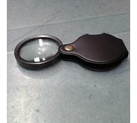 TEMU Lupe de Bolsillo Plegable y Compacto con de Cuero PU - , Portátil y Duradero para Lectura, Trabajos Detallados, Reparaciones y