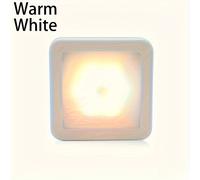 TEMU Luz de noche LED con sensor de movimiento, 1 pieza, para baño, mesita de noche, pasillo, corredor, inodoro, escalera y gabinete - PIR inteligente, fácil de instalar, luz inteligente