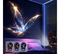 TEMU Luz de noche proyector USB con , luz de noche LED decorativa portátil y , patrones de proyección de ballena, , medusa, , para diversas superficies: paredes, suelos, techos, etc., regalo de