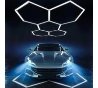 TEMU Luz LED para Garaje: Paquete de 25 Unidades, Tamaño Más Grande Actualizado, 30000LM Súper , Luz de Techo LED para Detallado de Autos, , Gimnasio, Sótano, de Autos y Baños