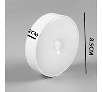 TEMU Luz LED Redonda Recargable USB, Luz Nocturna con Botón, Regulables, Lámpara de Noche Portátil, Adecuada para Cocina, Mesita de Noche, Pasillo de Armario, Lectura e Iluminación de Escenario.