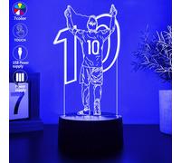 TEMU Luz Nocturna 3D de un de Fútbol - Lámpara LED Automática de , Regalo Ideal para Amantes del Fútbol, para y Graduaciones, Iluminación de Escritorio para Dormitorio con Temática Deportiva
