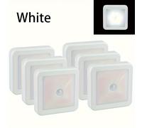 TEMU Luz nocturna de sensor de movimiento LED: Conjunto de 3pc/6pc para baño, de la cama, corredor, pasillo, , escalera y armario - PIR inteligente, eficiente en energía y fácil de instalar