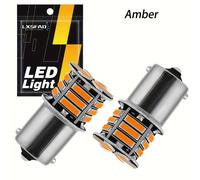 TEMU LXSFAD 2 piezas Bombillas LED 1156 Indicador Ámbar Canbus BA15S P21W para Coche 21SMD 12V