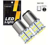 TEMU LXSFAD 2 piezas Bombillas LED Super Brillantes 1156 1157 BA15S BAY15D P21W P21/5W 12V Blancas para Luz de Atrás, Freno y