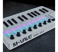 TEMU M-VAVE SMK-25 Segunda Generación Teclado MIDI Portátil de Calidad con Drum Pads y Conectividad MIDI Inalámbrica
