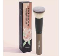 TEMU MAANGE Brocha de Base de Base de Una Rama con Cabeza Grande - Cerdas de Nailon Suaves para Cobertura Completa, Aplicación Rápida - Adecuada para Base y Polvo, Maquillaje Profesional y Diario