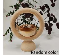 TEMU Madera circular de madera, piedra de cristal para decoración de interiores, difusor de aceites esenciales, piedra de jade (color aleatorio)