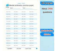 TEMU Maestro de Aritmética con 2400 Problemas: , , Multiplicación y División Libro de Ejercicios para Mayores de 14 Años