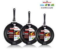 TEMU Magefesa Set Juego 3 Sartenes Aluminio Inducción Antiadherente Libre de , Lavavajillas, Termodifudor Aptas para todas las Cocinas