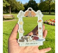 TEMU Magnético de Fotos de la Serie WB Friends - Imán de Nevera de 3 Pulgadas con Logo , Horizontal para Puerta de Refrigerador/Congelador, Regalo Nostálgico para Fans