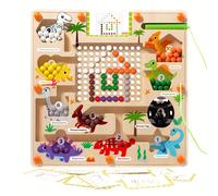 TEMU Magnético de Madera con Temática de Dinosaurios - Juguete Educativo y Números para Niños, Mejora las Habilidades Motoras Finas, Regalo para y Fiestas