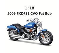 TEMU Maisto 1:18 2009 Fxdfse Cvo de Motocicleta de Aleación con Pedestal, Juguete de Colección para Exhibición