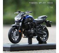 TEMU Maisto 1:18 de Motocicleta Yamaha MT07 2018, Plástico Colectible de Metal, Juguete de Operación Manual con Tema Deportivo, Regalo para al