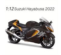 TEMU Maisto Motocicleta SUZUKI a 1:12 - Aleación Negra, Resistente al , Juguete Coleccionable en Miniatura, Regalo de Navidad , Maisto