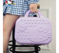 TEMU Maleta de tocador Sanrio Hello Kitty y colorida , maletita de 14 pulgadas con gran capacidad para viajes cortos, ideal para regalos de