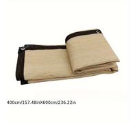 TEMU Malla de sombreo beige con bordes para jardines domésticos, , coches y plantas, para uso en exteriores, incluyendo redes de para jardín y cubiertas de protección solar para patios y