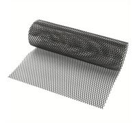 TEMU Malla Universal para Parrilla de Coche 40"x13" de Aluminio, de Parrilla Automotriz, Parachoques con Agujeros de 8x25mm, Kit DIY para Rejilla de Ventilación de Capó y Guardabarros