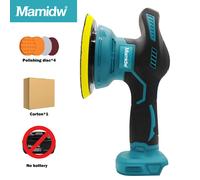 TEMU Mamidw Pulidora de Coche Inalámbrica con Pantalla Digital de 8 Velocidades, Pulidora Eléctrica, Pulidora para Encerado de Coches (Solo Herramientas) Compatible con Batería Makita 18v