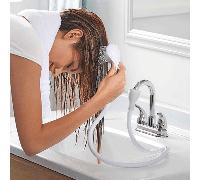 TEMU Manguera de ducha con boquilla, 1.4M extra larga y portátil con boquilla ajustable, flexible, para lavar el y mascotas, ideal para viajes -