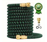 TEMU Manguera de jardín expandible con conector de 3/4 de - Ideal para riego y limpieza en aplicaciones automotrices e industriales.