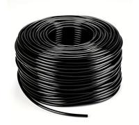 TEMU Manguera de Riego por Goteo de Vinilo de 200ft 1/4" - Ajuste, de Riego para el Cuidado del Césped y Herramientas de Jardinería