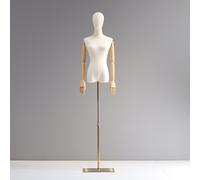 TEMU Maniquí de Exhibición para Ropa con Base de Hierro, Brazos de Plástico y Modelos para Vestidos de Novia