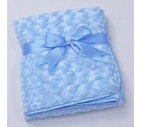 TEMU Manta de Envoltura Ultra- con Puntos para Niños - 30x40 Pulgadas, Capa, y Transpirable, Lavable a Máquina - Rosa/Azul