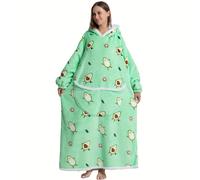 TEMU Manta Extra Larga con Capucha - Estilo Preppy Sudadera con Estampado de Animales para Adultos - Lavar a Sólo - Gigante Manta con Tela de Punto de Poliéster - 1 pieza