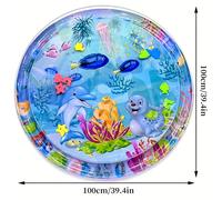 TEMU Manta inflable redonda de 41,3 pulgadas (105 cm) con y - Ideal para el de juego de los niños, la educación temprana y como regalo de o vacaciones, juguete de juego para bebés.