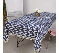 TEMU Mantel de algodón y lino estampado, ideal para todas .